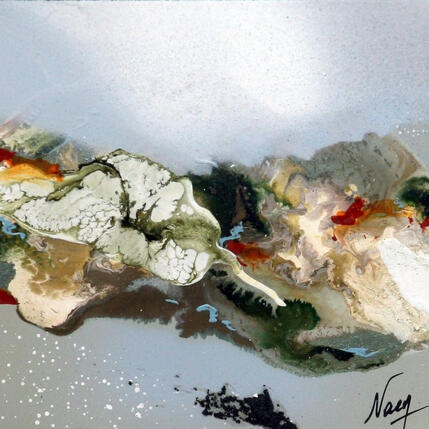 Painting C2207 by Naen | Painting Abstract Acrylic, Ink