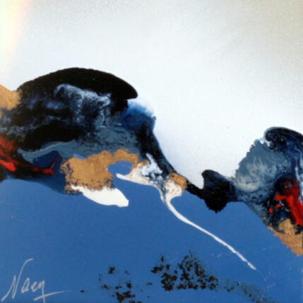 Painting C2059 by Naen | Painting Abstract Acrylic, Ink