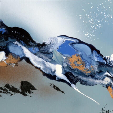 Painting C3891 by Naen | Painting Abstract Acrylic, Ink Pop icons