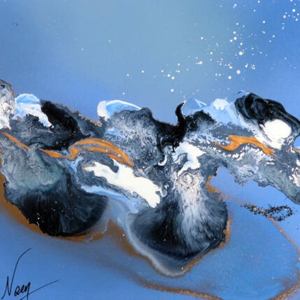 Painting C3771 by Naen | Painting Abstract Acrylic, Ink Pop icons