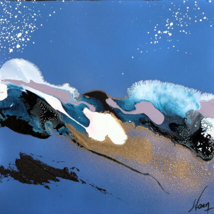 Painting C3730 by Naen | Painting Abstract Acrylic, Ink Pop icons