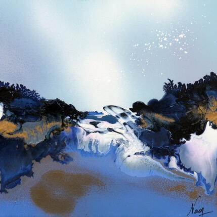 Painting C4124 by Naen | Painting Abstract Acrylic, Ink