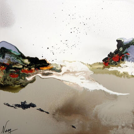 Painting C3689 by Naen | Painting Abstract Acrylic, Ink