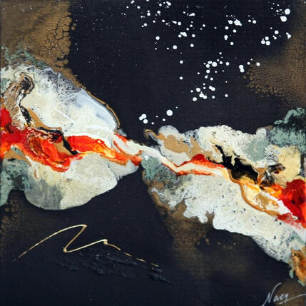 Painting C1251 by Naen | Painting Abstract Acrylic, Ink