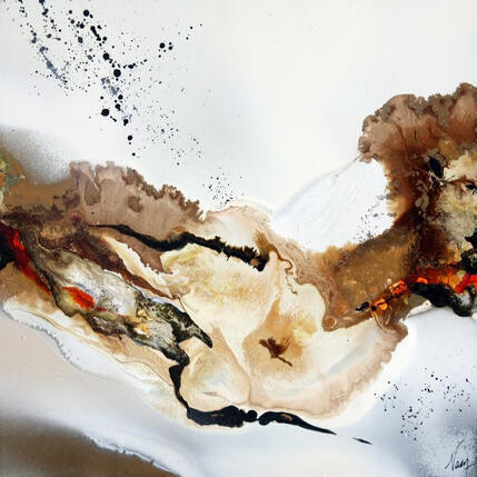 Painting C2617 by Naen | Painting Abstract Acrylic, Ink