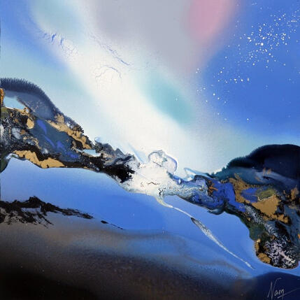 Painting C4107 by Naen | Painting Abstract Acrylic, Ink