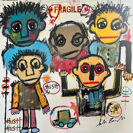 Gemälde LA FAMILIA von Zaïdi Larbi | Gemälde