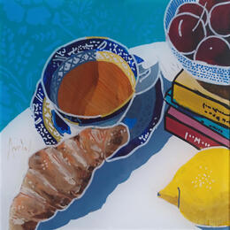 Painting Tout était du jour by Auriol Philippe | Painting Figurative Acrylic, Plexiglass, Posca Still-life