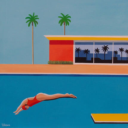 Painting Swimming pool by Trevisan Carlo | Painting