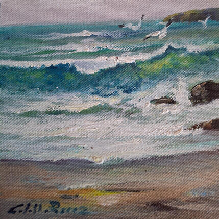 Painting Camino de la playa 2 by Cabello Ruiz Jose | Painting