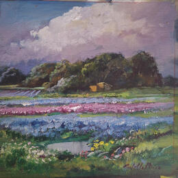 Peinture Paisaje de Aranjuez par Cabello Ruiz Jose | Tableau