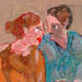 Painting Notre table habituelle, avec toi by Ral Lourdes | Painting Figurative Life style Acrylic