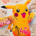Painting Pikachu by Lemoine Mael | Painting Pop-art Pop icons Graffiti Acrylic