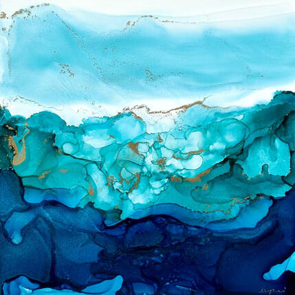 Gemälde 3215 Poésie givrée von Depaire Silvia | Gemälde Abstrakt Acryl Pop-Ikonen
