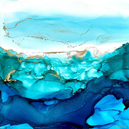 Gemälde 3216 Poésie givrée von Depaire Silvia | Gemälde Abstrakt Acryl Pop-Ikonen
