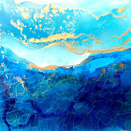 Painting 3063 Poésie Marine by Depaire Silvia | Painting Abstract Acrylic