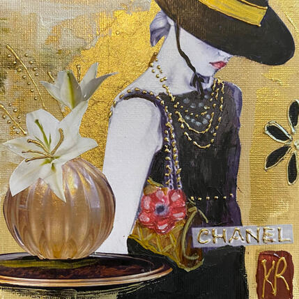 Painting Le souvenir de coco  by Romanelli Karine | Painting Figurative Acrylic, Gluing