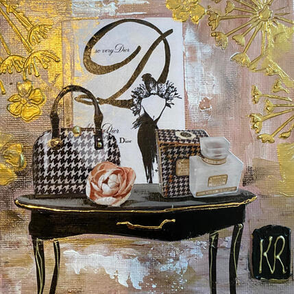 Painting Only Dior by Romanelli Karine | Painting Figurative Acrylic, Gluing Mode