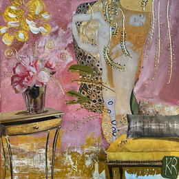 Painting Ta présence  by Romanelli Karine | Painting