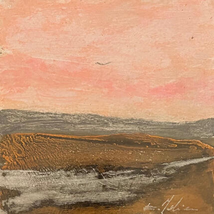 Painting En Lozère by Mahieu Bertrand | Painting Figurative Metal Landscapes