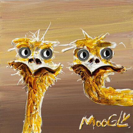 Painting Futurophobius by Moogly | Painting Raw art Acrylic, Pigments, Resin Animals