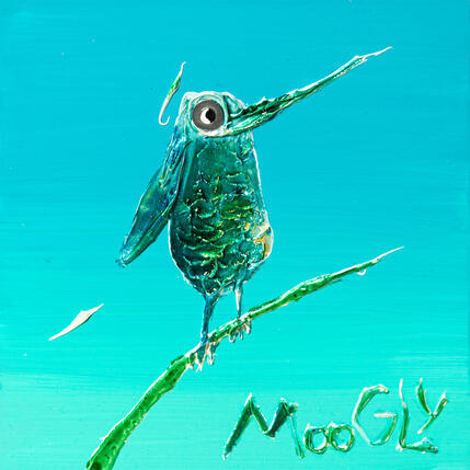 Painting Imitus by Moogly | Painting Raw art Acrylic, Pigments, Resin Animals
