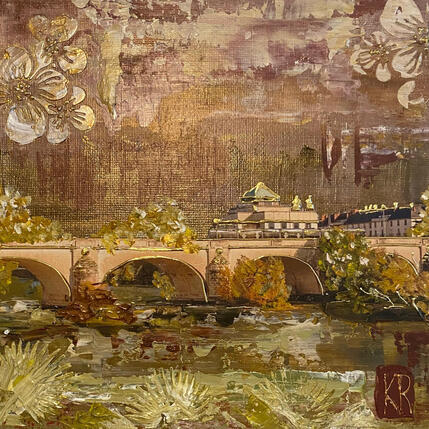 Painting Promenade de fin d’été by Romanelli Karine | Painting