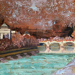 Painting L’été Indien  by Romanelli Karine | Painting