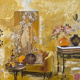 Painting Le rêve de Lisa  by Romanelli Karine | Painting