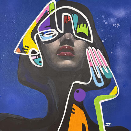 Painting Là où on rêve  by Detovart | Painting