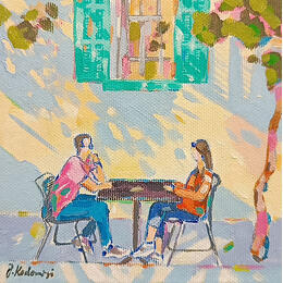 Peinture Coffee, Hamra par Kadamani Jamal | Tableau