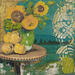 Painting Fraîchement coupées  by Romanelli Karine | Painting Figurative Still-life Acrylic Gluing
