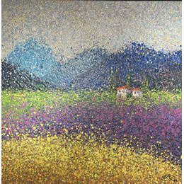Peinture Lavender dreams par Antoniuk Nadiia | Tableau