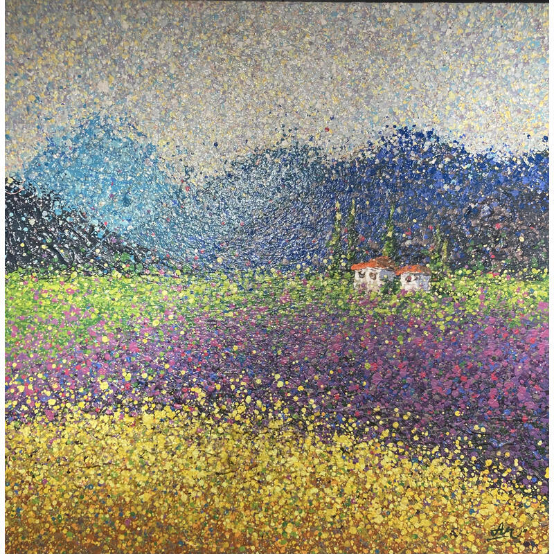 Peinture Lavender dreams par Antoniuk Nadiia | Tableau