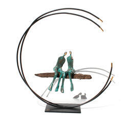 Sculpture Swing Lovers 1 by Renoux Vanessa | Sculpture