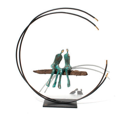 Sculpture Swing Lovers 1 by Renoux Vanessa | Sculpture