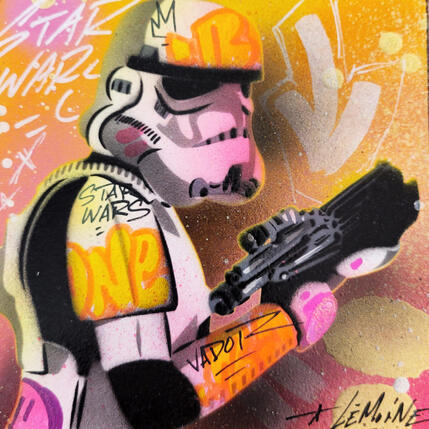 Painting Orange StormTrooper by Lemoine Mael | Painting