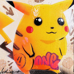 Painting I love Pikachu by Lemoine Mael | Painting
