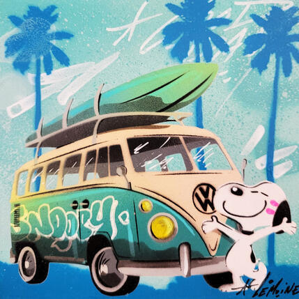 Painting Happy Snoopy Van by Lemoine Mael | Painting