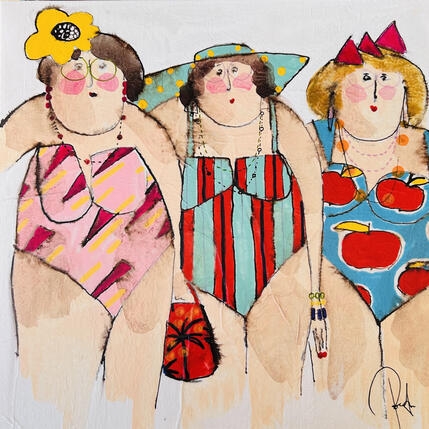 Painting Bernadette, Violette, Véronique by Colombo Cécile | Painting
