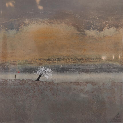 Painting Laurine by Manconi Gil | Painting Subject matter Metal, Upcycling Landscapes, Pop icons