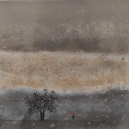 Painting Lavina by Manconi Gil | Painting Subject matter Metal, Upcycling Landscapes, Pop icons
