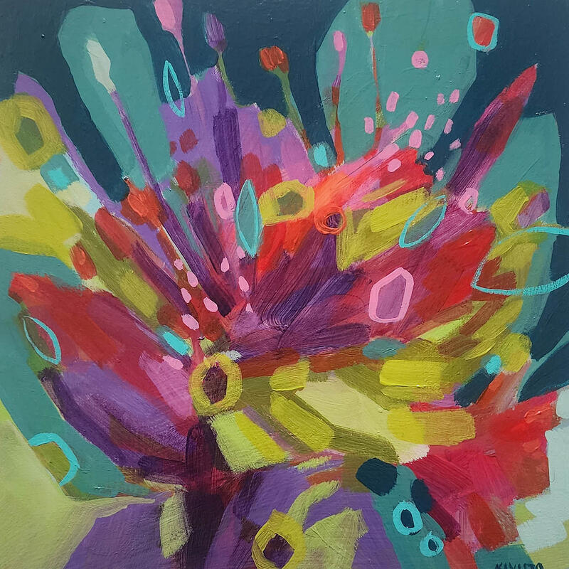 Painting A Bouquet For You by Kivisto Jamie | Painting
