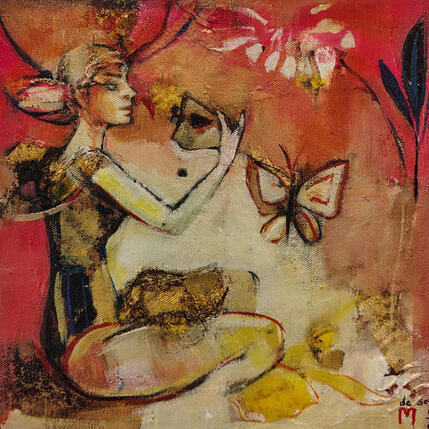 Painting To be or not to be by Machi | Painting Figurative Oil Pop icons