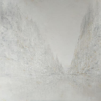 Painting Atmosphère blanche by Levesque Emmanuelle | Painting