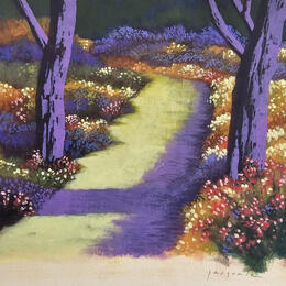 Painting Sur le chemin by Pasquale | Painting