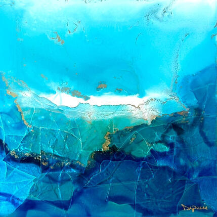 Painting 3494 poesie marine by Depaire Silvia | Painting Abstract Acrylic Landscapes, Marine, Minimalist