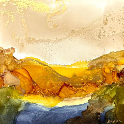 Painting 3011 dune  by Depaire Silvia | Painting Abstract Acrylic Landscapes, Marine, Minimalist