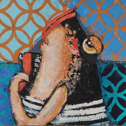 Painting Raspado salado by Villanueva Puigdelliura Natalia | Painting Figurative