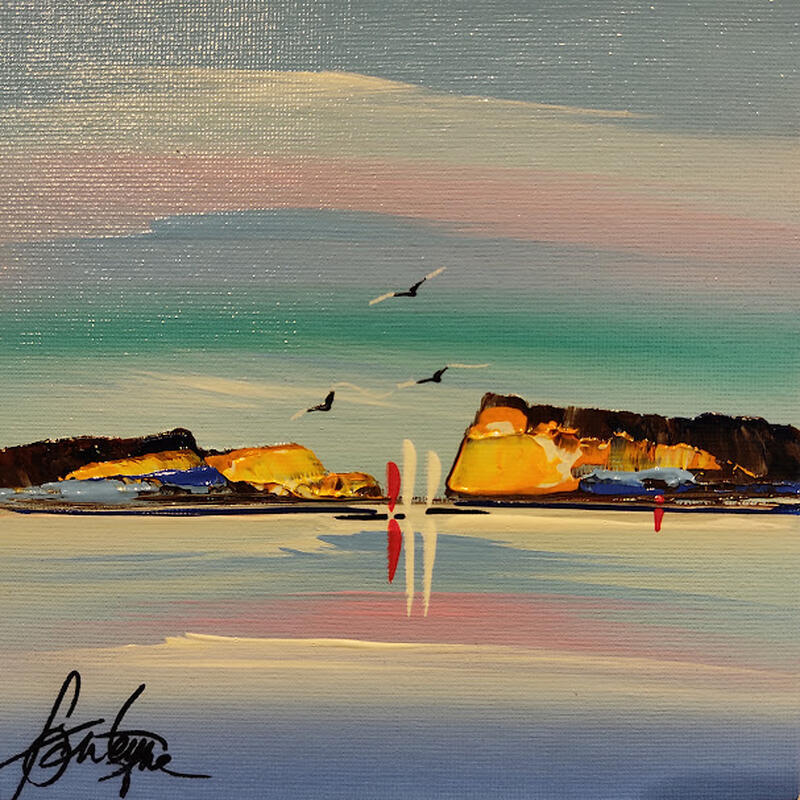 Peinture Par le centre par Fonteyne David | Tableau Figuratif Acrylique